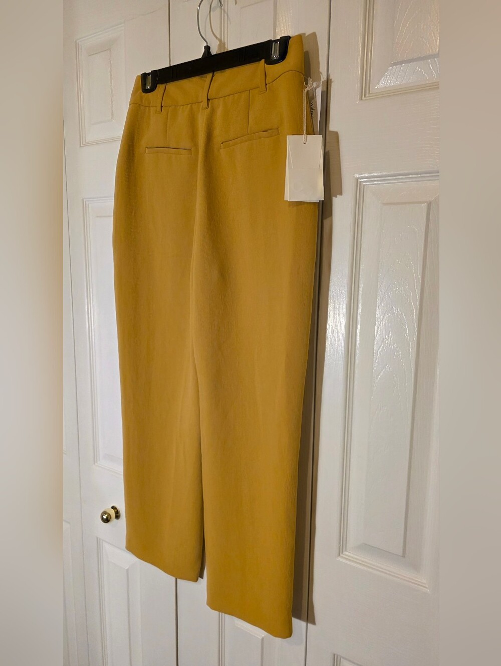 Aritzia Wilfred Crepette Ankle Trouser Size 4 In Cairo Gold (yellow) NWT - Picture 10 of 16